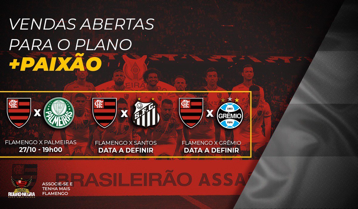 Flamengo lança pacote de ingressos e conta o apoio na nação