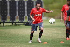 Mancuello já treinou após apresentação no Flamengo Foto: Gilvan de Souza / Flamengo / Divulgação