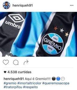Reprodução: Instagram/henriqueh91
