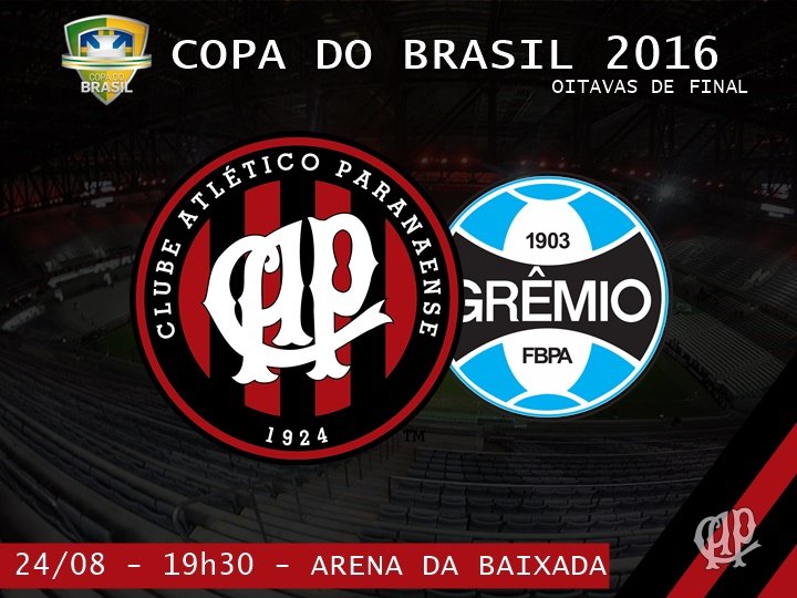 Hoje tem Furacão pela Copa do Brasil