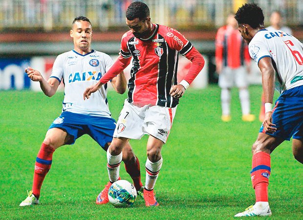 Bahia joga mal no segundo tempo e empata com Joinville
