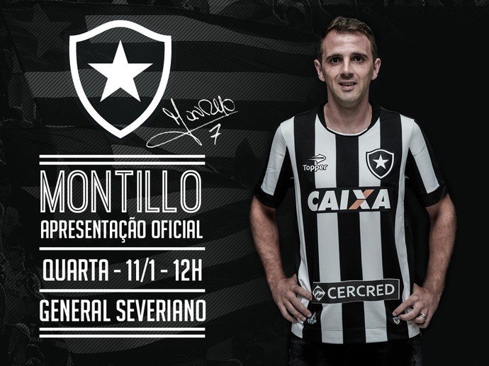 Apresentação oficial no Botafogo acontece nesta quarta-feira