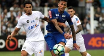 Santos é derrotado pelo Cruzeiro na Vila Belmiro.
