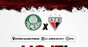 Atlético-GO x Palmeiras é Amanhã.