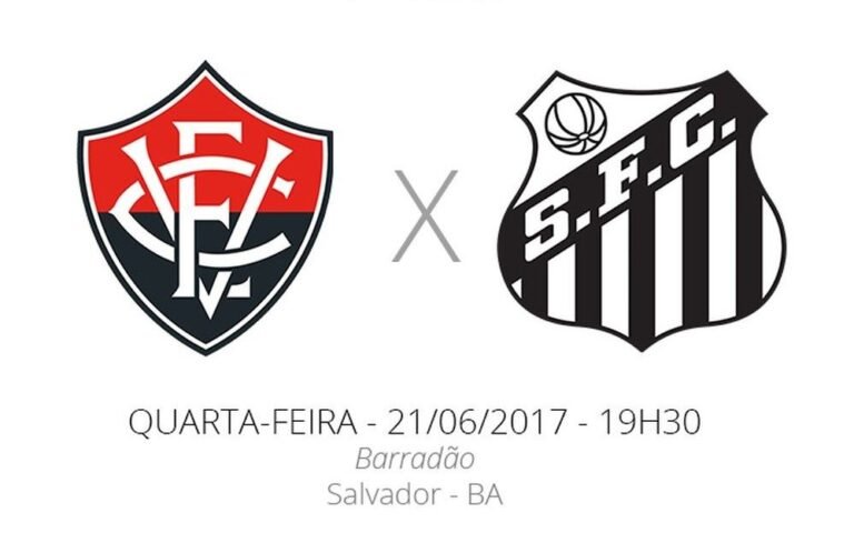 No Barradão, o Vitória enfrenta o Santos-SP