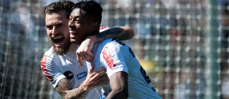Bruno Henrique faz 3 gols na vitória sobre o Bahia