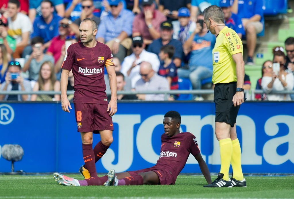 Desfalque: Dembélé chega a Finlândia para cirurgia e desfalca o Barça por 4 meses