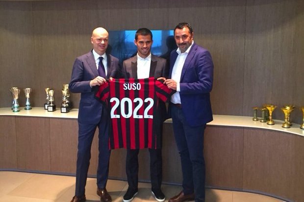 Milan renova com Suso até 2022
