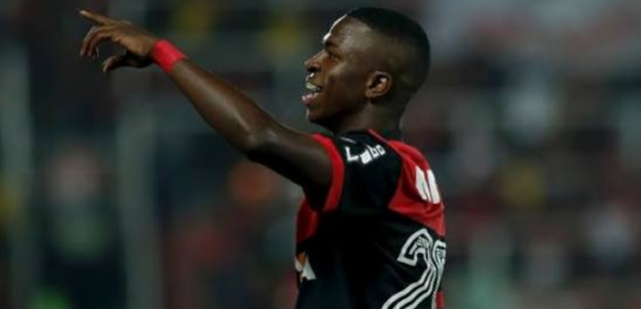 Vinicius Júnior falou sobre seu gol contra o Cruzeiro: ” Foi para coroar a nossa partida”