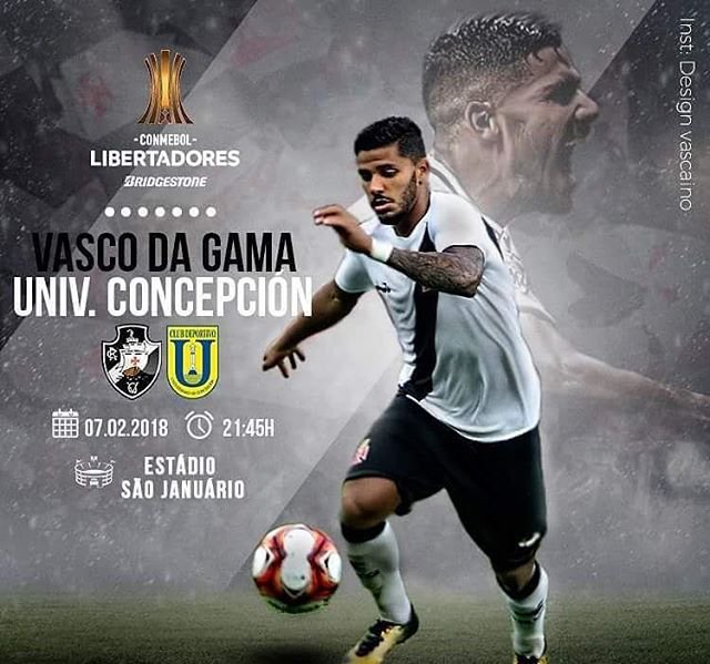 Sem alterações no time, Vasco recebe o Universidad de Concepcion em São Januário pelo jogo da volta da Pré-Libertadores.