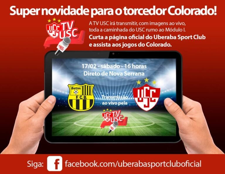 Uberaba terá seus jogos transmitidos em sua página oficial