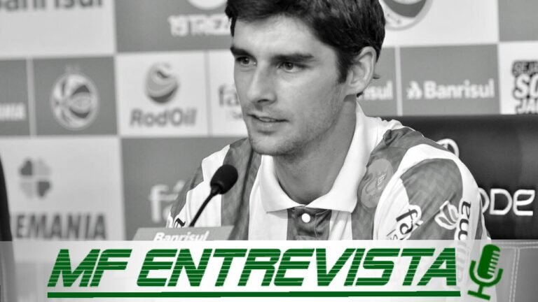 O meia Guilherme Finkler, do Juventude concede entrevista ao MF