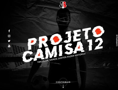 O Santa Cruz divulgou o jogador em negociação no Projeto Camisa 12