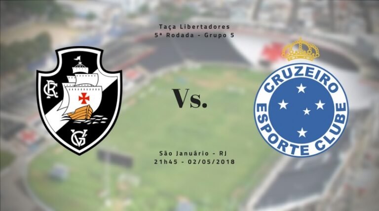 Cruzeiro enfrenta Vasco, em São Januário pela Libertadores