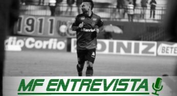 O lateral-direito Tiago Cametá, do Brasil de Pelotas concede entrevista ao site MF