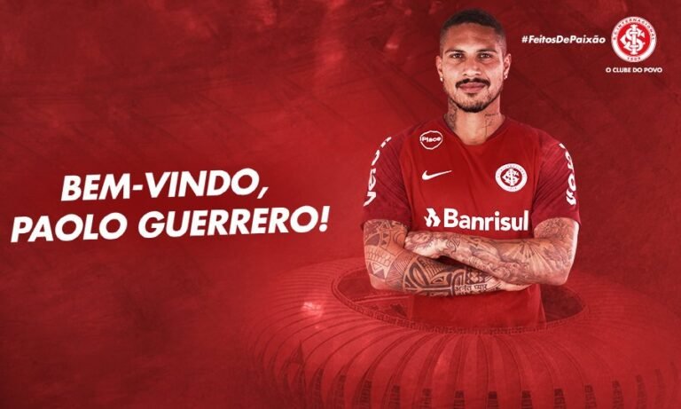 O atacante peruano Paolo Guerrero é o novo reforço do Internacional