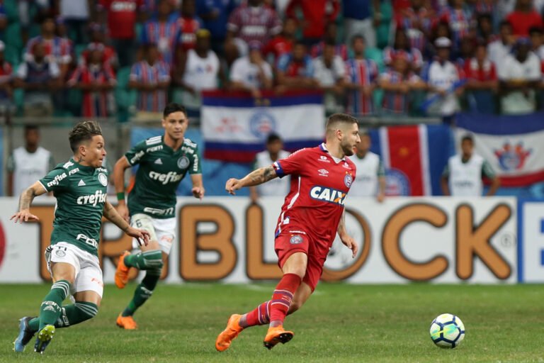 Bahia e Palmeiras ficam no zero a zero na primeira partida das quartas-de-final da Copa do Brasil