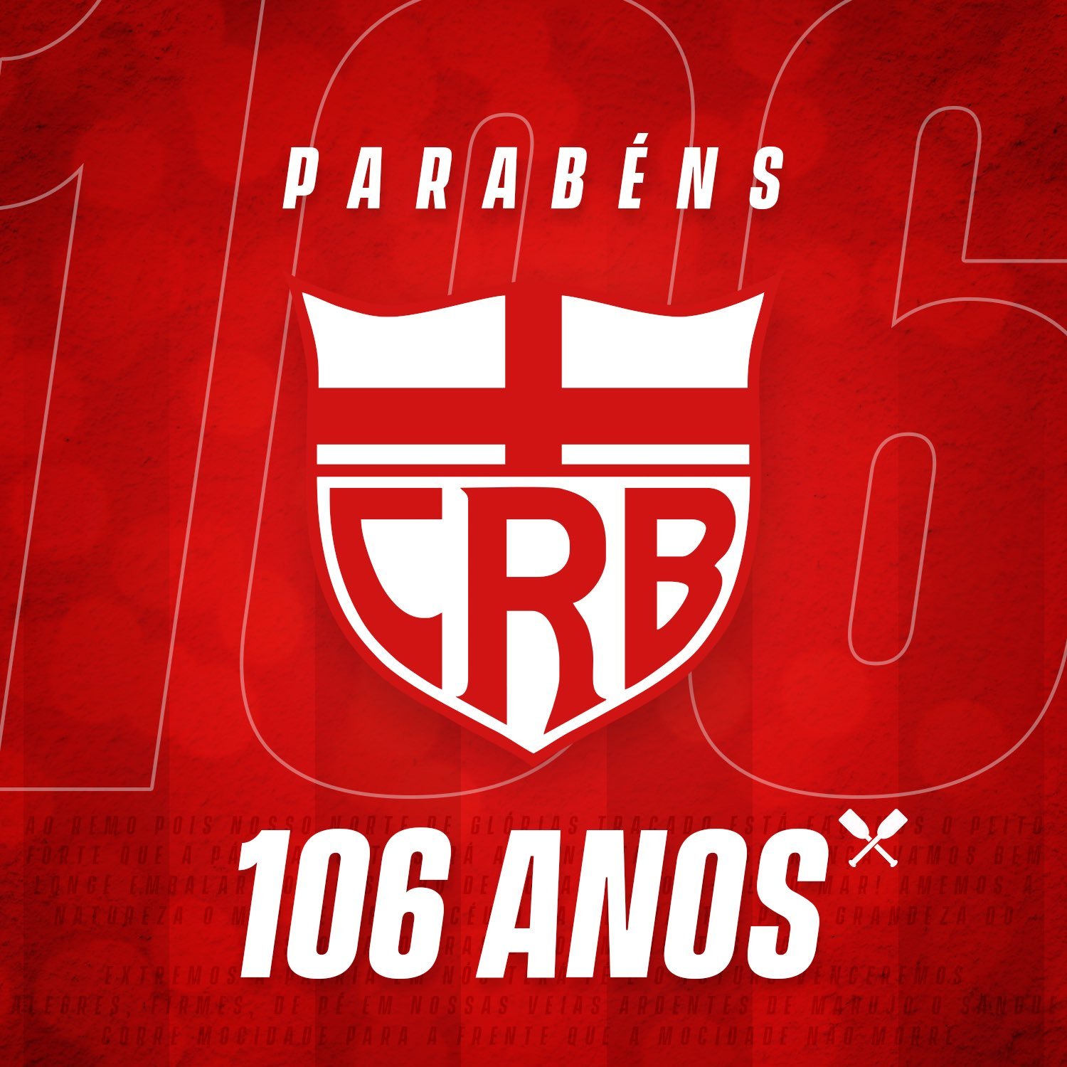 CRB completa hoje 106 anos de história