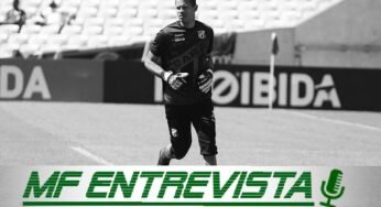 O goleiro Diogo Silva, do Ceará Sporting Club concede entrevista ao site MF