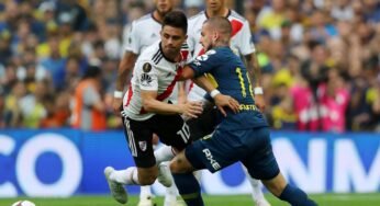 Em jogo muito disputado, Boca Juniors e River Plate empatam em 2 a 2, no primeiro jogo da final da Libertadores