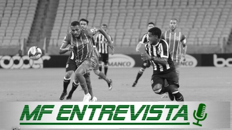 O atacante Vitor Feijão, do Ceará Sporting Club concede entrevista ao site MF