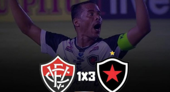 Copa do Nordeste: Vitória 1×3 Botafogo/PB.