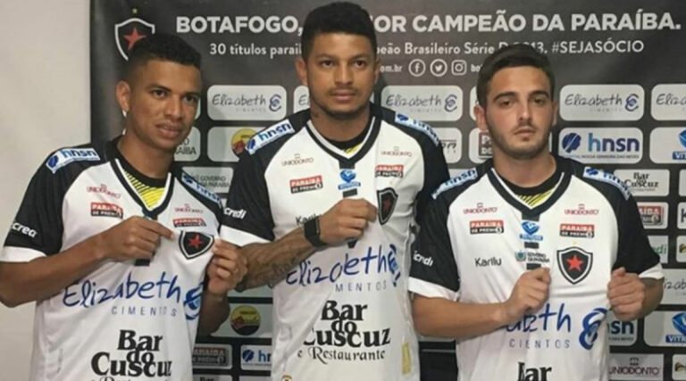 Botafogo/PB apresenta três reforços para a serie C.