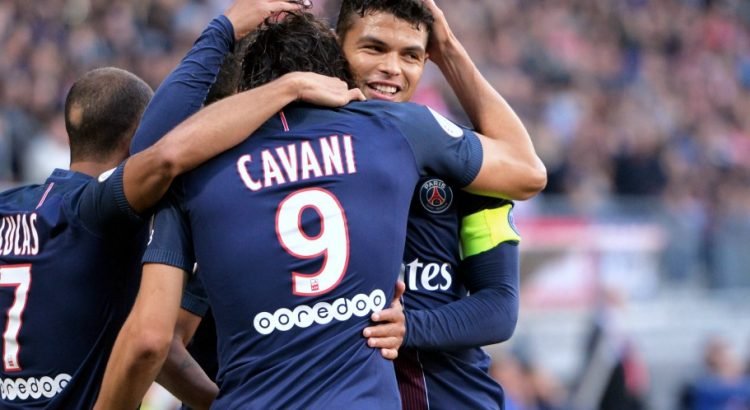 Cavani e Thiago Silva