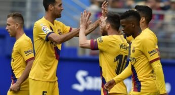 Trio marca pela “primeira vez” e Barcelona goleia