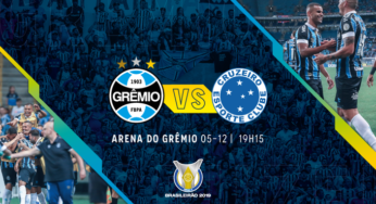 Dia de Grêmio! A última partida na Arena receberá o confronto contra o Cruzeiro