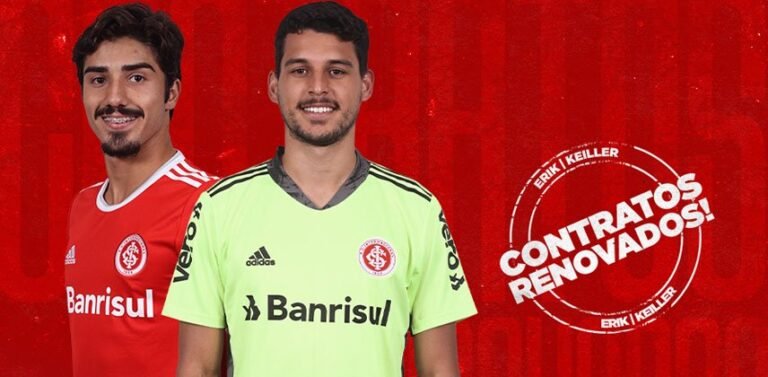 Inter renova com lateral-esquerdo Erik e o goleiro Keiller