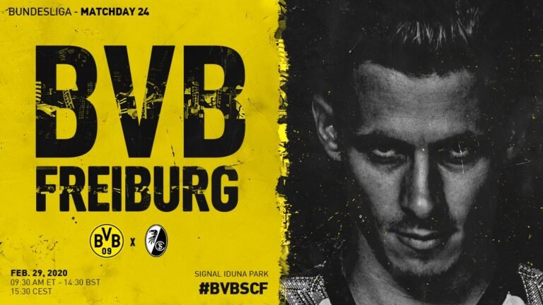 Borussia Dortmund encara o Freiburg pela Bundesliga