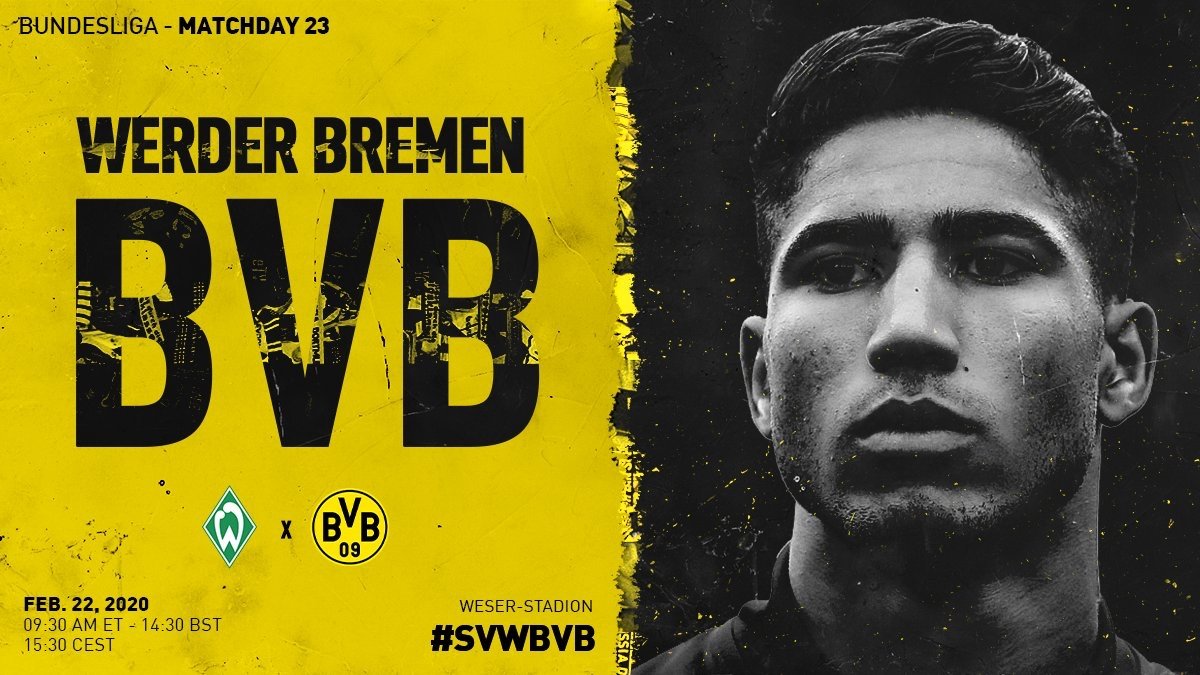 Dortmund volta a enfrentar Werder Bremen, após eliminação