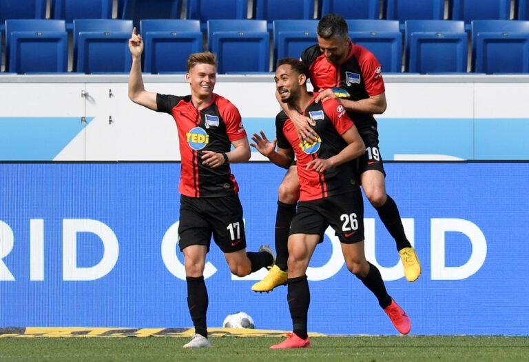Hertha Berlin vence de forma tranquila fora de casa no retorno da Bundesliga