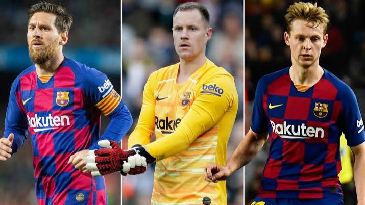 Messi, De Jong e Ter Stegen, os únicos instransferíveis do Barcelona