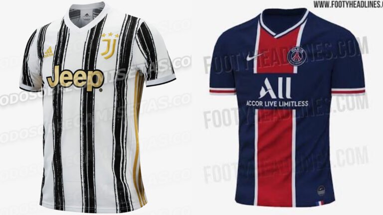 Saíram! Veja as camisas de Juventus e PSG para próxima temporada