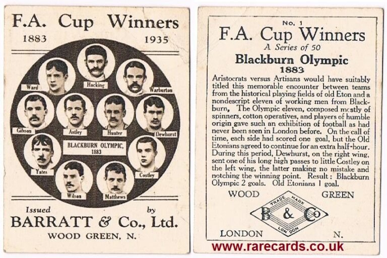 Blackburn Olympic, o primeiro time da classe operária a ser campeão na Inglaterra