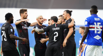 Na conexão Ibra e Çalhanoglu, Milan vence a Sampdoria em Genova
