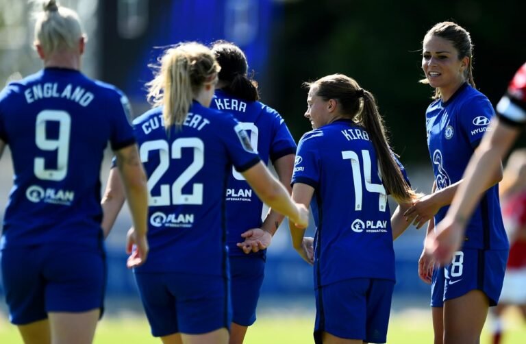 Com goleada, o Chelsea Women vence o Bristol City por 9 a 0