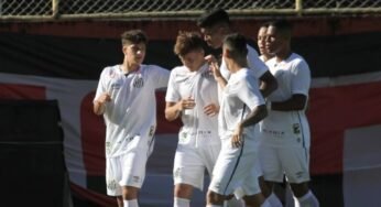 Com um a mais, Santos empata em 1 a 1 com Vitória pelo Brasileirão sub-20