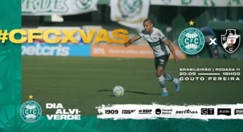 Coritiba e Vasco se enfrentam pela 11° rodada do Brasileiro