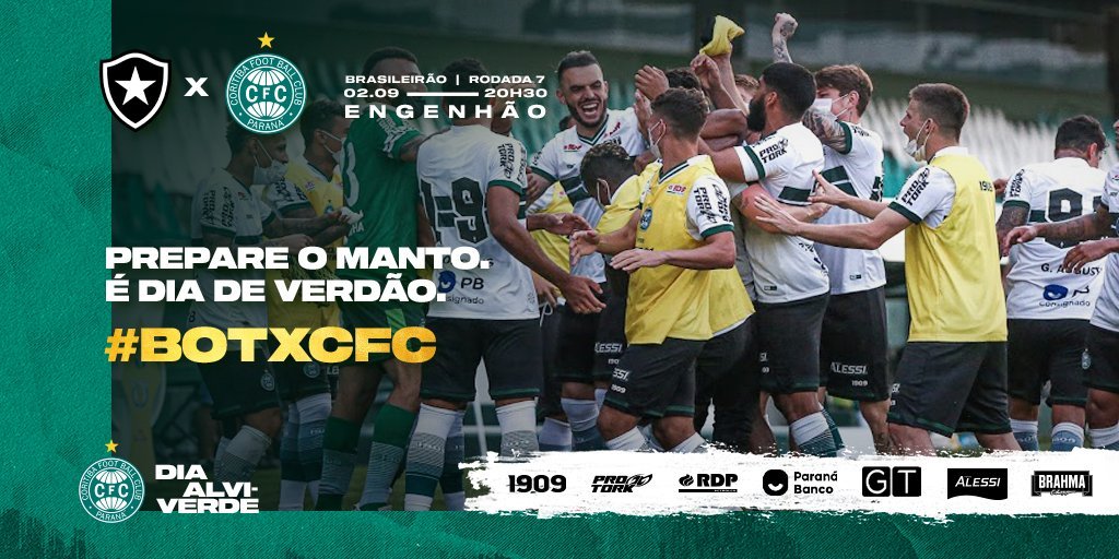 Coritiba Enfrenta O Botafogo E Busca Aumentar Sequência Positiva ...