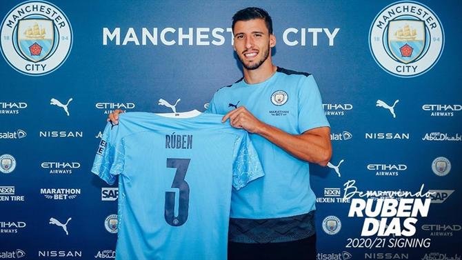 Guardiola rasga elogios a Rúben Dias, novo zagueiro do Manchester City: “Será um jogador incrível”