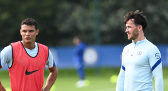 Thiago Silva e Ben Chilwell treinam em grupo pela primeira vez com o elenco do Chelsea