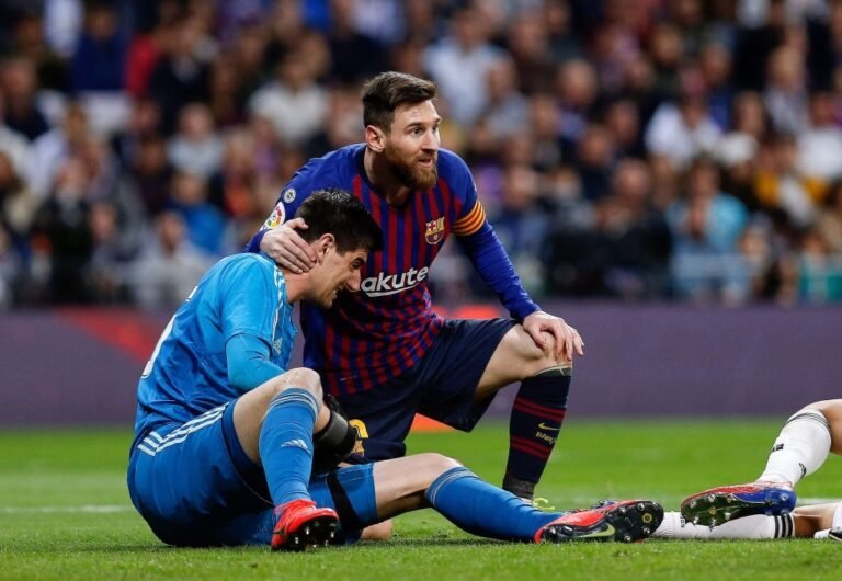 Courtois fala de Messi e Cristiano Ronaldo