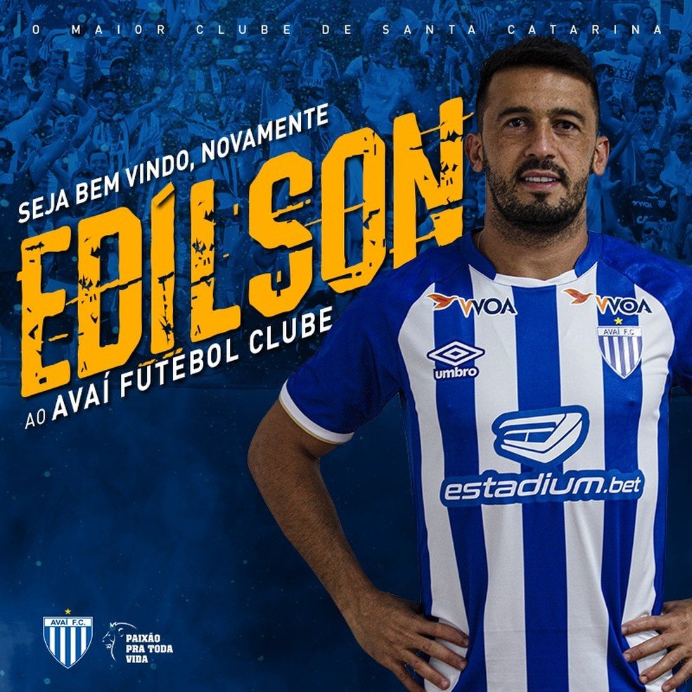 Avaí anuncia contratação de Edílson