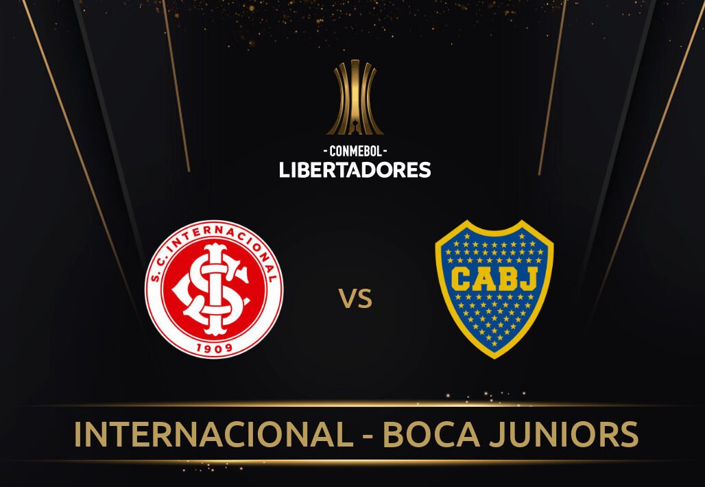 Chamada para a partida da libertadores entre inter e boca.