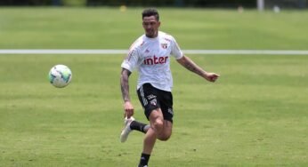 Luciano treina e é relacionado para jogo contra o Grêmio