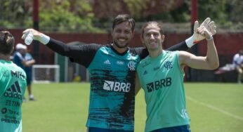 Filipe Luís fala sobre Diego Alves e destaca o profissionalismo do goleiro