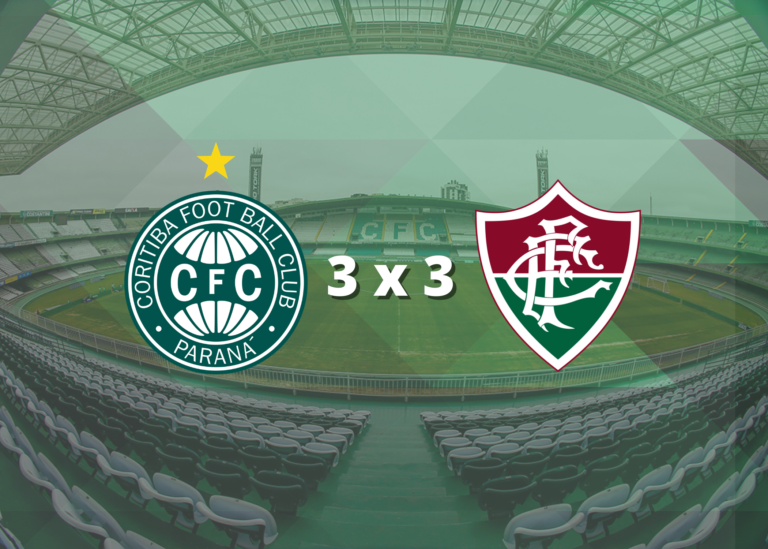 Em jogo emocionante, Coritiba e Fluminense empatam no 3×3